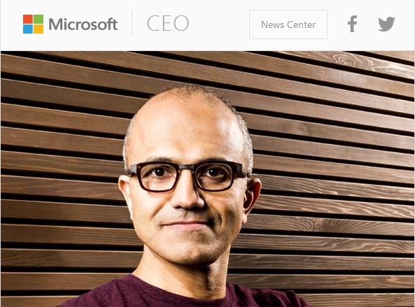 Microsoft CEO Landing Page is an Excellent Example of Responsive Design